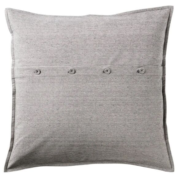IKEA Kristianne 20”X20” Throw Pillow Covers Dark Grey Striped Set of Two 50X50cm - Picture 1 of 6